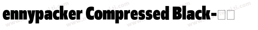 ennypacker Compressed Black字体转换